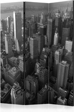 Skærmvæg - New York: skyscrapers (bird's eye view) 135 x 172 cm