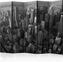 Skærmvæg - New York: skyscrapers (bird's eye view) II 225 x 172 cm