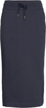 Icon G Essential Jersey Skirt Knælang Nederdel Blue GANT