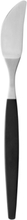 Bordkniv Focus De Luxe 20 Cm Svart/Matt Stål Home Tableware Cutlery Knives Svart Gense*Betinget Tilbud