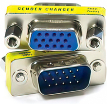 15 HD VGA Gender Changer Adapter Female-Male