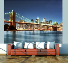 Fototapet - Sparkling Brooklyn Bridge - 200 x 154 cm