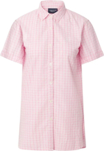 Lucy Kids Organic Cotton Seersucker Nightshirt Night & Underwear Pyjamas Nightdresses Pink Lexington Home