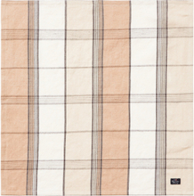 Linen/Cotton Checked Napkin Home Textiles Kitchen Textiles Napkins Cloth Napkins Beige Lexington Home