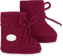 Burgunder lillelam baby -sugbles spesialutgave sokker