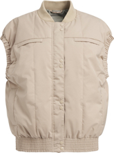 Puffer Gilet To Go Vests Quilted Vests Beige Rethinkit