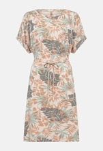 Mønstret Jersey-kjole med knytebånd Galina