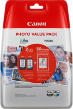 Canon PG-545XL & CL-546XL + (50pagina's fotopapier, GP-501) 8286B006 Replace: N/A