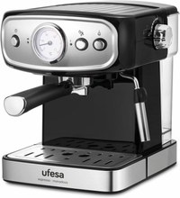 Hurtig manuel kaffemaskine UFESA CE7244 Sølvfarvet Sort 850 W 1,5 L