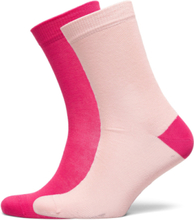 Socks, Double Pack, Flow Pink/Pink Lingerie Socks Regular Socks Pink Papu
