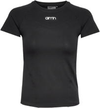 Soft Basic Short Sleeve T-shirts & Tops Short-sleeved Svart AIM'N*Betinget Tilbud
