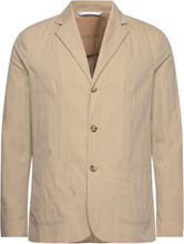 Cedric Cotton Nylon Suits & Blazers Blazers Single Breasted Blazers Beige Rue De Tokyo