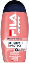 FILA Rehydrate & Protect 2in1 Shampoo & Shower Gel 250 ml