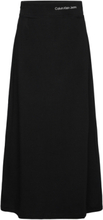 Minimalistic Ck Maxi Skirt Dresses & Skirts Skirts Maxi Skirts Black Calvin Klein