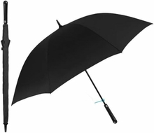 Paraply Perletti Golf XXL Svart Polyester Ø 132 cm