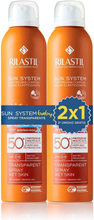 Solskyddsspray för barn Rilastil Sun System Baby Spray Transparente SPF 50+ 200 ml x 2