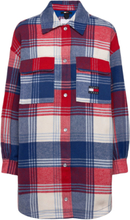 Tjw Rwb Check Wool Blend Shacket Overshirts Multi/mønstret Tommy Jeans*Betinget Tilbud