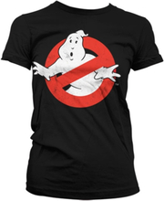 Ghostbusters Distressed Logo Girly T-Shirt, T-Shirt