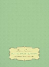 Large 8.5 x 11 Dotted Bullet Journal (Sea Foam Green #16) Hardcover - 245 Numbered Pages