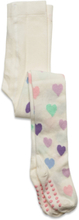 Tights Sg Cotton W Hearts Aop Tights White Lindex