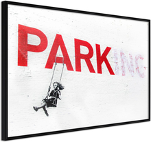 Plakat - Banksy: Park(ing) - 60 x 40 cm - Sort ramme