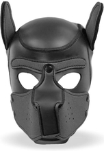 Dog Hood With Removable Muzzle Black M BDSM maske