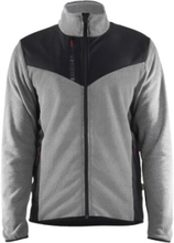 Blåkläder strikket jakke 59422536, softshell, grå/sort str. S