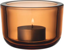 Valkea Teal.cand 60Mm Home Decoration Candlesticks & Lanterns Tealight Holders Orange Iittala
