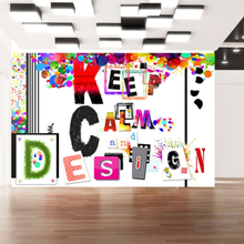 Fototapet - Keep Calm and Design - 400 x 280 cm