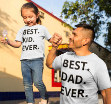 Beste vader en beste kind vader en kinderen t-shirt