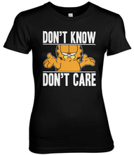 Garfield Don't Know - Don't Care Girly Tee, T-Shirt