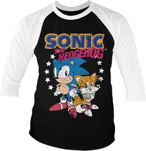 Sonic The Hedgehog - Sonic & Tails Baseball 3/4 Sleeve Tee, Long Sleeve T-Shirt