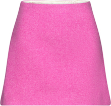 Twill Wool Suiting Designers Short Pink Ganni