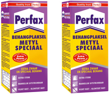 3x pakken Perfax metyl special behanglijm/behangplaksel 200 gram