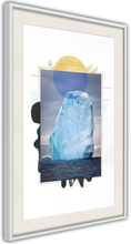 Plakat - Tip of the Iceberg - 40 x 60 cm - Hvid ramme med passepartout