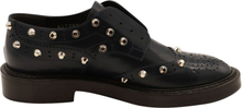 Pre-owned Studded Wing Tip Derby Loafer