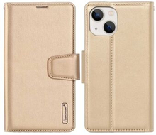 HANMAN Mill Series til iPhone 13 mini PU-læder, foldbart Stand , faldsikkert pung Folio Flip Cover
