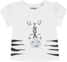 KANZ baby-t-shirt b højre hvid / hvid