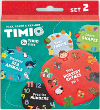 Timio Disc Set 2 - Numbers, Nursery Rhymes, Sea Animals, Shapes And Fruits Toys Puzzles And Games Games Active Games Multi/patterned Timio