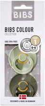 BIBS Colour Latex Napp 2-pack 0-6m (Sage/Hunter Green)