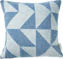 Twist Twill 40X40 Cm Home Textiles Cushions & Blankets Cushions Blue Silkeborg Uldspinderi
