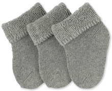 Sterntaler first socks 3-pack sølv melange