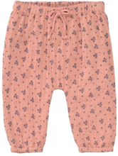 STACCATO Vævet bukser blødt rosa mønstret