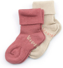 KipKep Stay-On sokker 2-pak Dusty Clay Organic