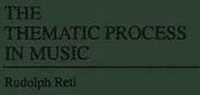 The Thematic Process in Music