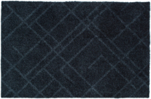 Floormat Polyamide, 60X40 Cm, Lines Design Home Textiles Rugs & Carpets Door Mats Grå Tica Copenhagen*Betinget Tilbud