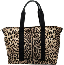 Pre-eide Dolce Gabbana Beige/Black Leopard-Print Nylon Baby Changing Bag