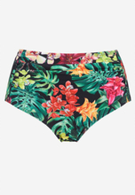 Bikiniunderdel med høy midje og et blomstermønster Palm Springs