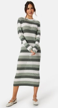Object Collectors Item Objwasi L/S O-neck knit dress White/Striped XS
