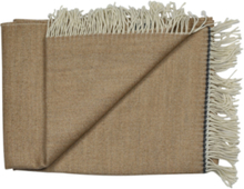 Jill-Juta 130X190 Cm Home Textiles Cushions & Blankets Blankets & Throws Brown Silkeborg Uldspinderi